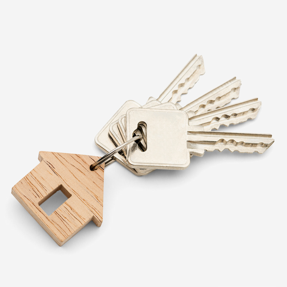 Residential key with house keychain - Global Locksmiths Locksmith Altona Services